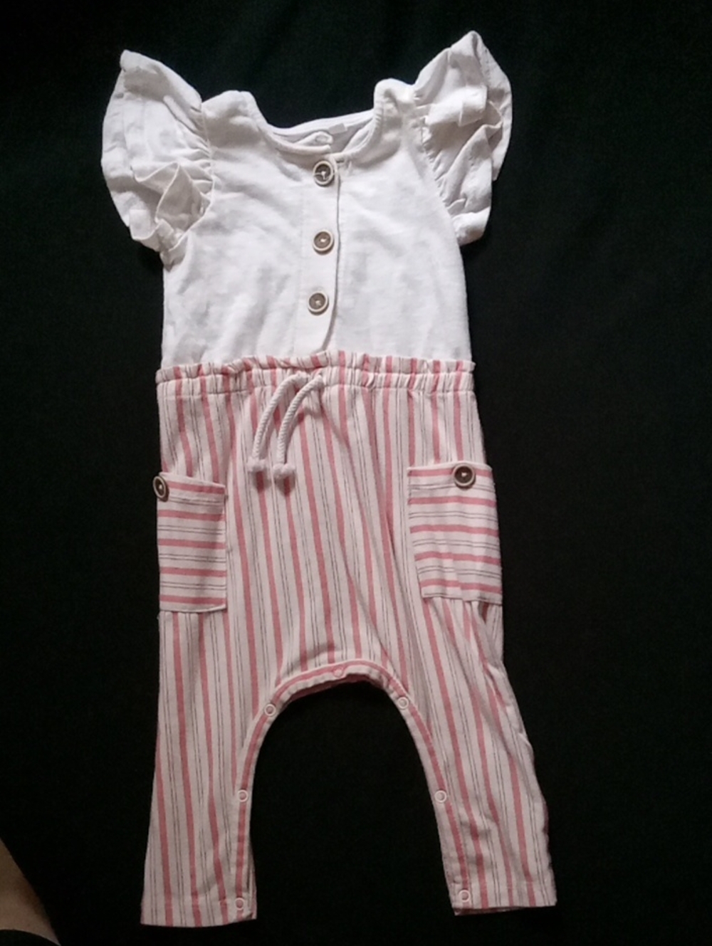 Jessica Simpson White Baby Bodysuit with Snap Front